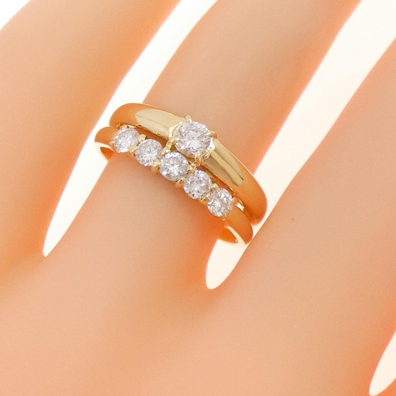K18YG ダイヤモンド リング 0.51CT