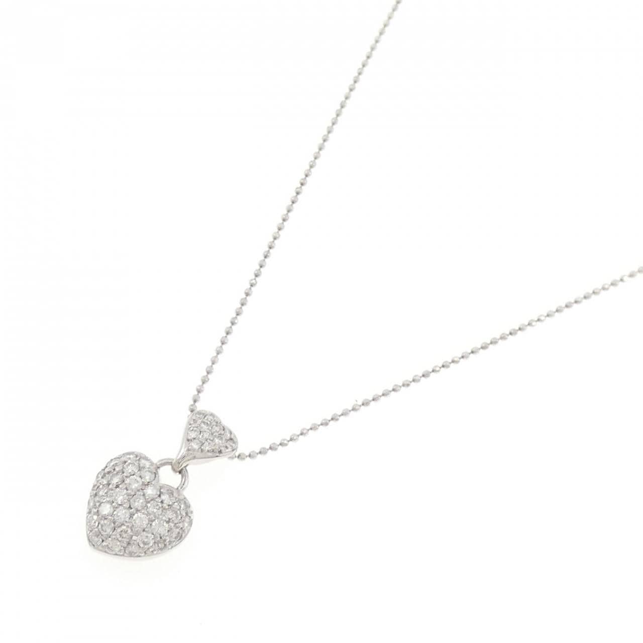PT900/PT850 Heart Diamond Necklace 0.75CT