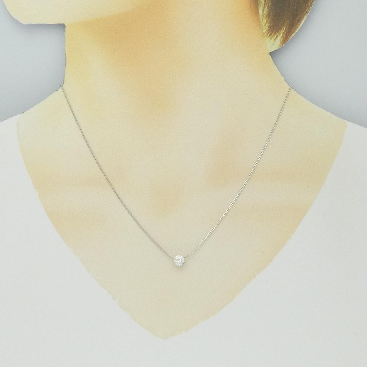 PT850 ソリティア ダイヤモンド ネックレス 0.49CT