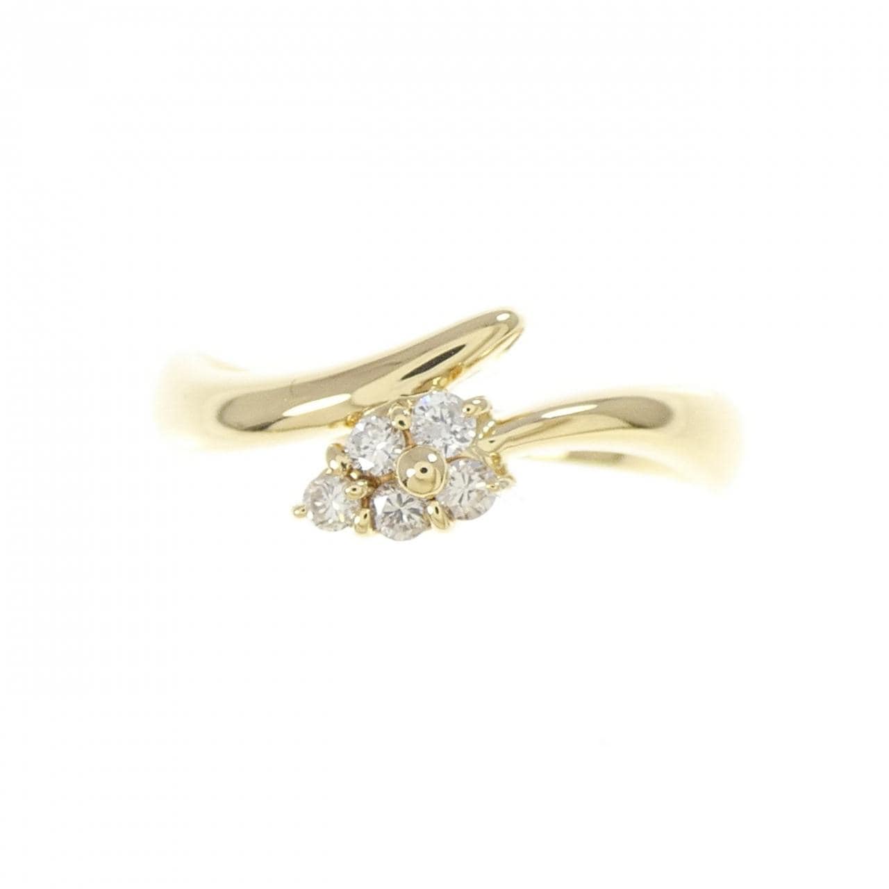K18YG ダイヤモンド リング 0.10CT