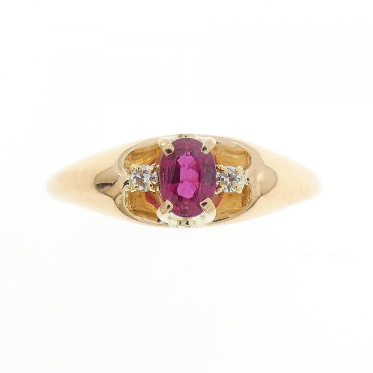 K18PG ルビー リング 0.33CT