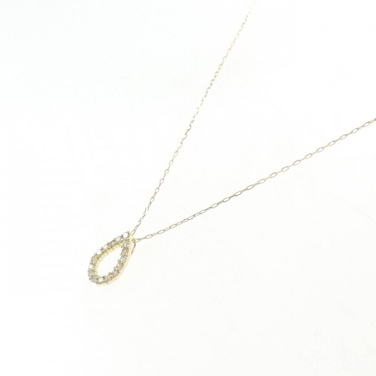 [BRAND NEW] K18YG Diamond necklace 0.10CT