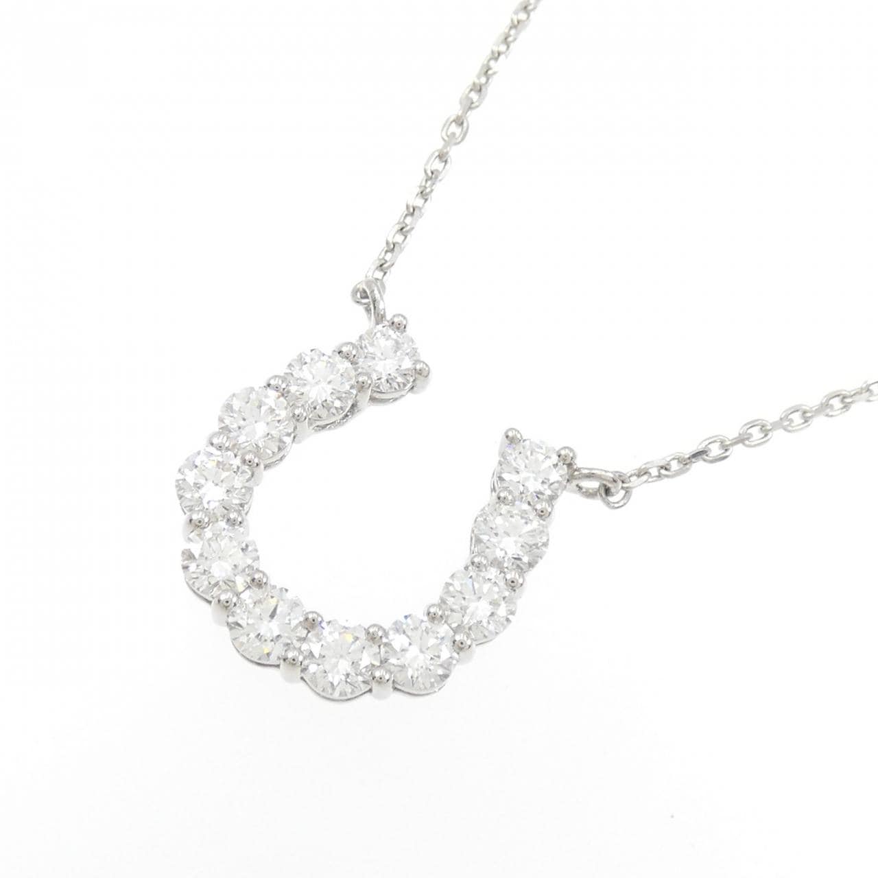 【新品】PT900/PT850 ダイヤモンド ネックレス 1.068CT E VS2-SI1 EXT