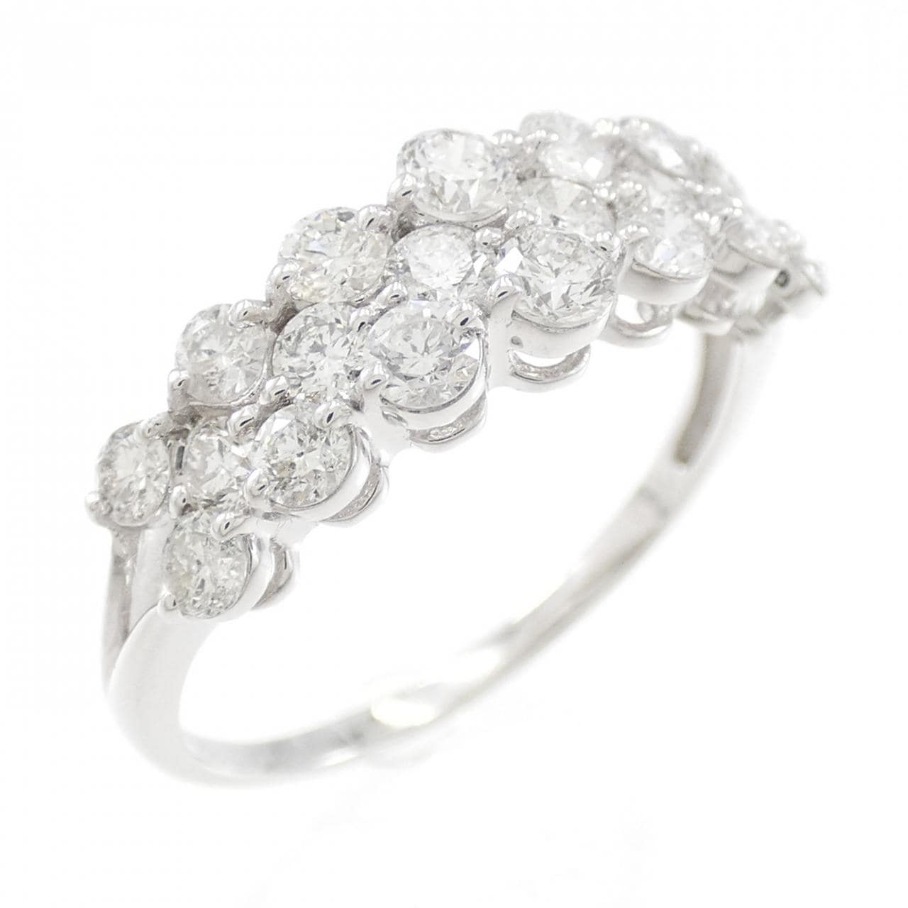 K18WG ダイヤモンド リング 1.00CT