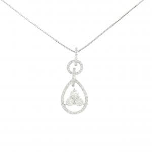K18WG ダイヤモンド ネックレス 0.379CT