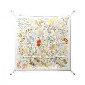 エルメス FLEURS ET PAPILLONS DE TISSUS カレ スカーフ