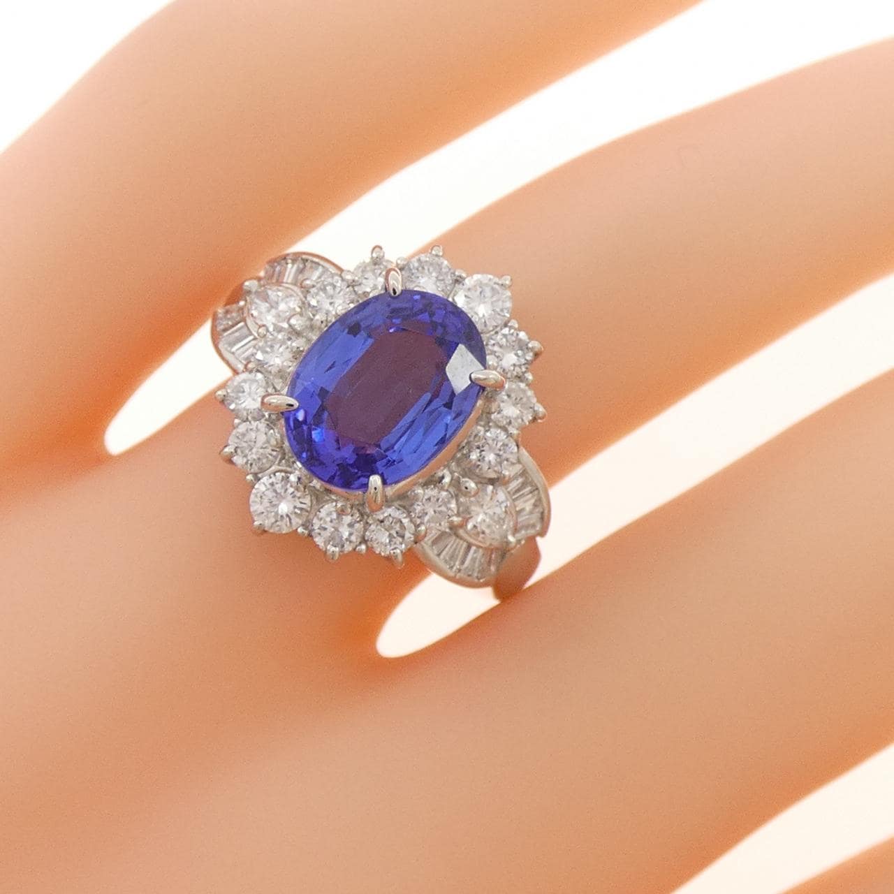 PT900 タンザナイト リング 3.24CT