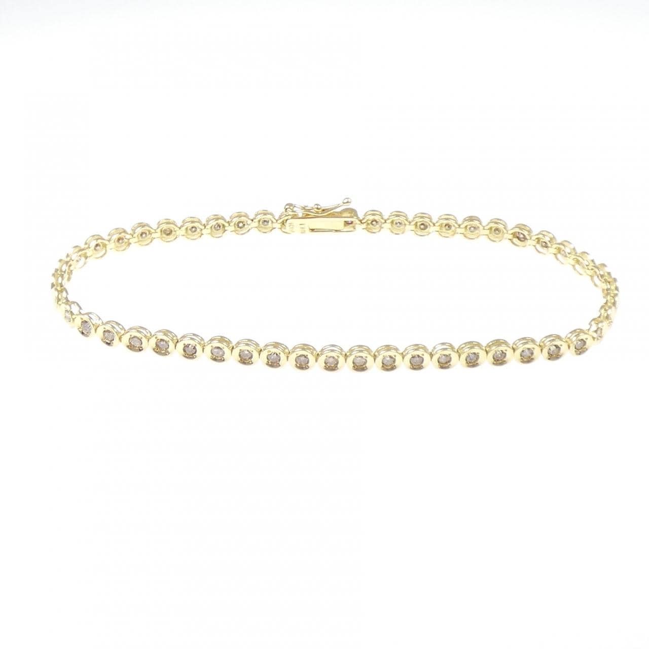 K18YG ダイヤモンド ブレスレット 1.00CT