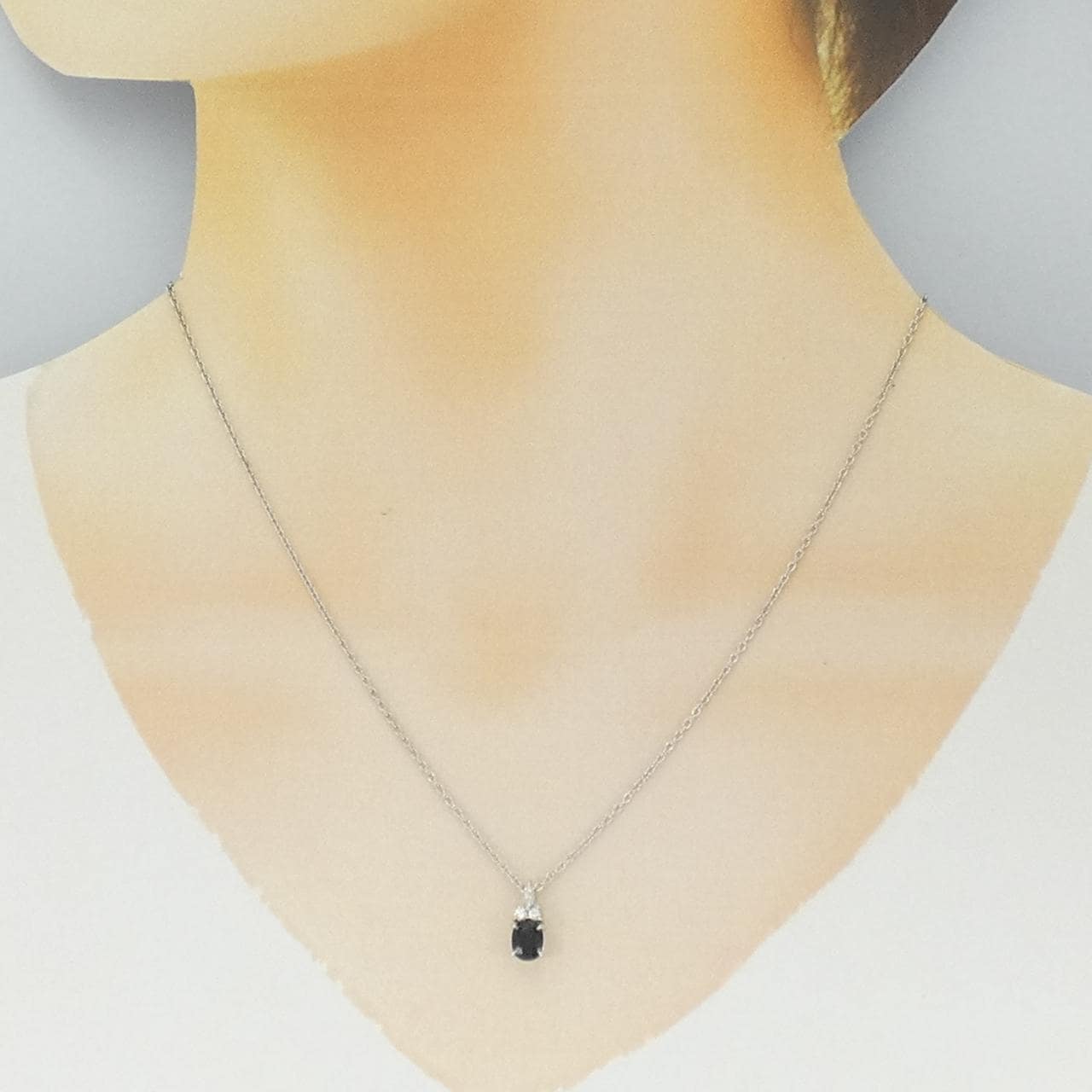 PT950/PT850 サファイヤ ネックレス 0.86CT