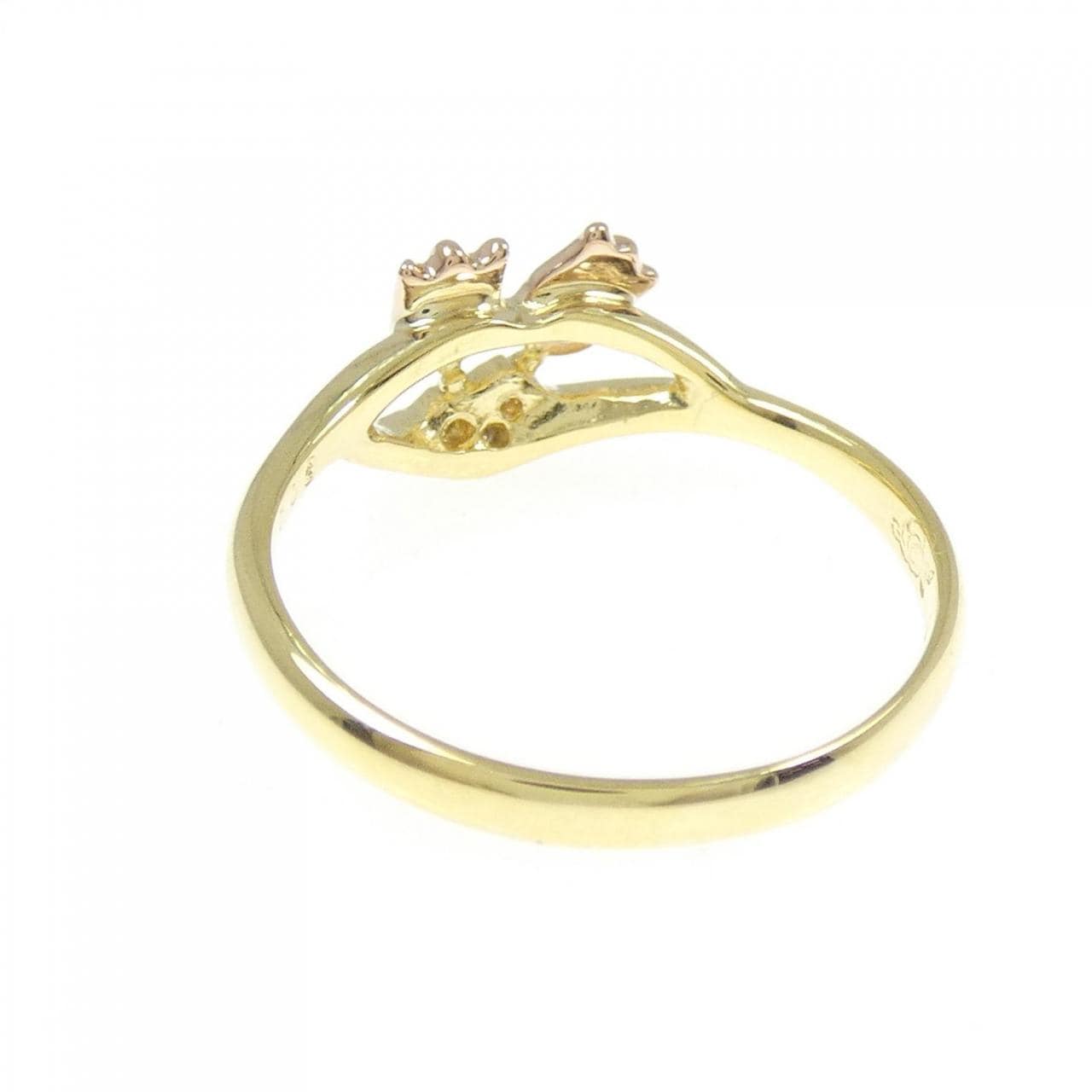 K18YG/K18PG ダイヤモンド リング 0.03CT