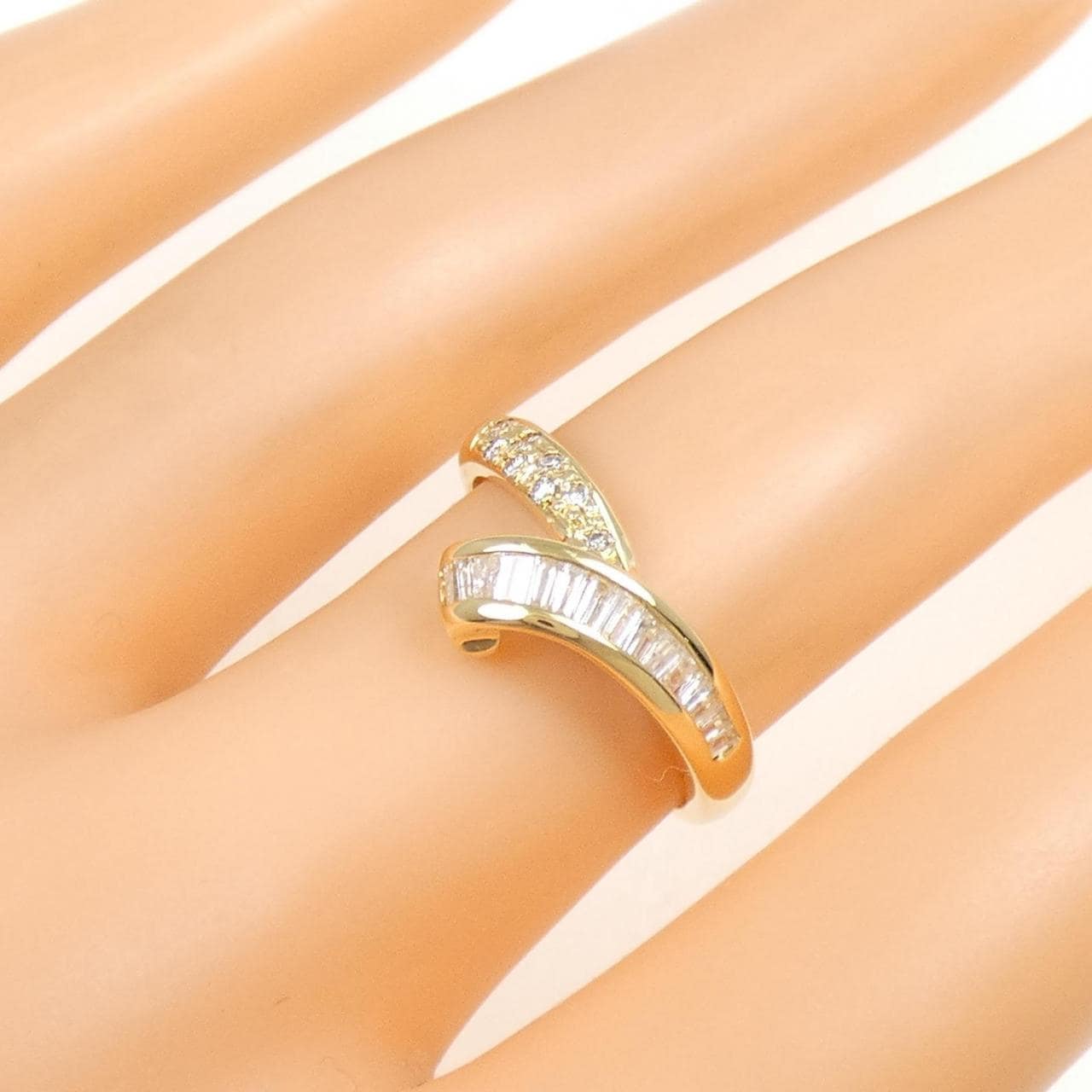 K18YG ダイヤモンド リング 0.36CT