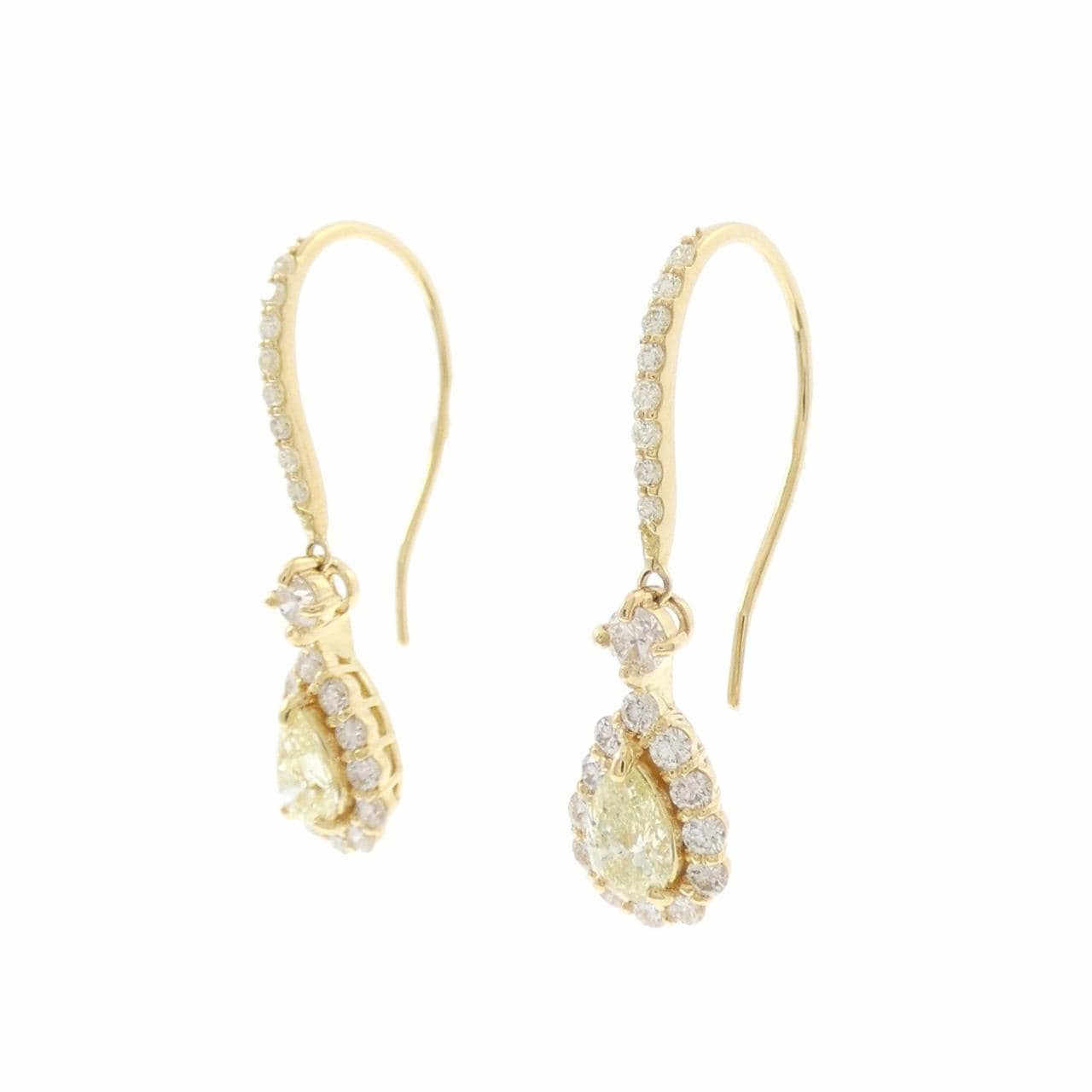 【新品】K18YG ダイヤモンド ピアス 1.00CT