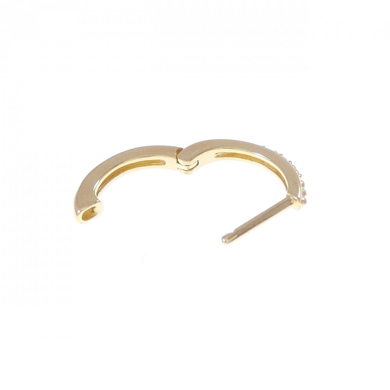 K18YG ダイヤモンド ピアス 片耳