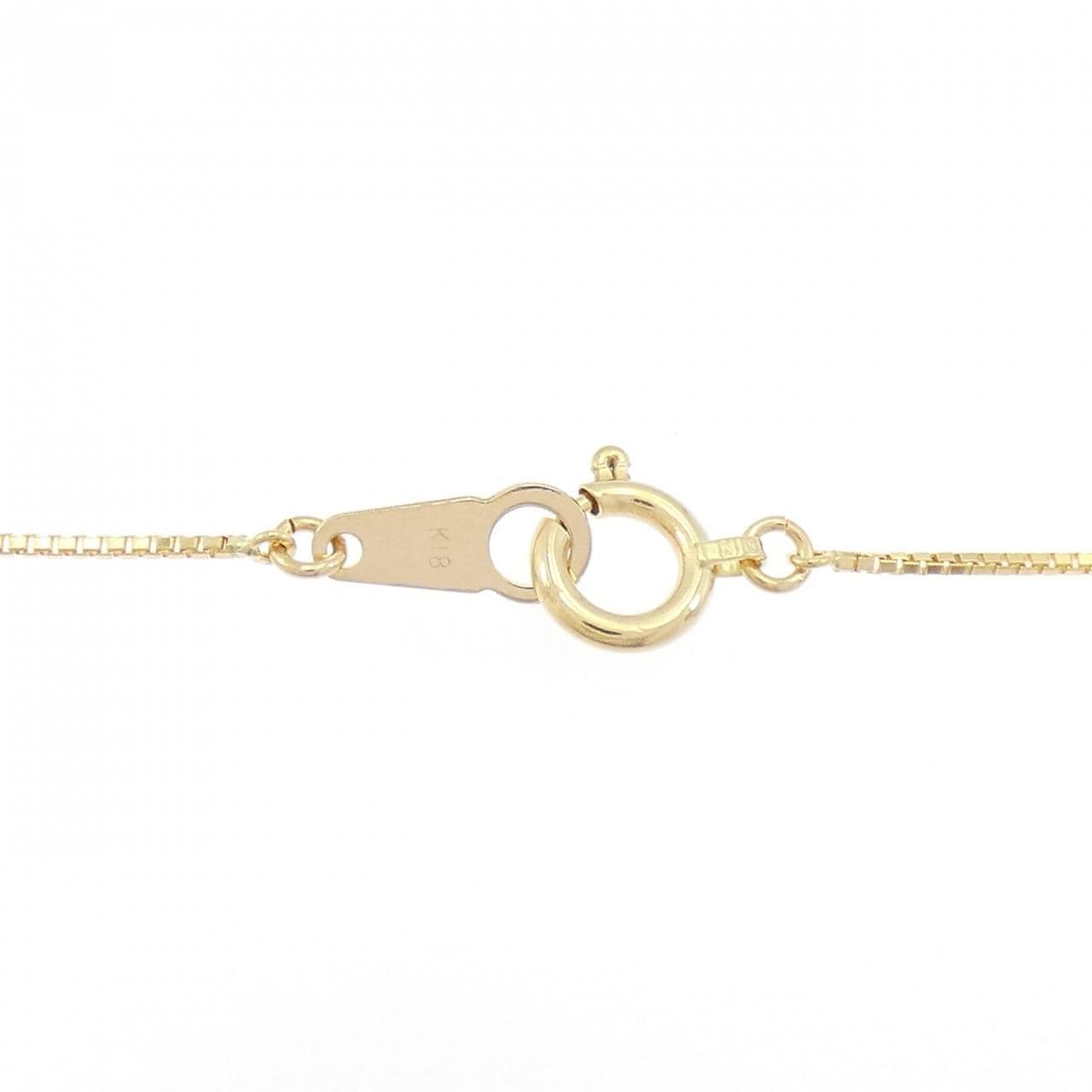 K18YG ガーネット ネックレス