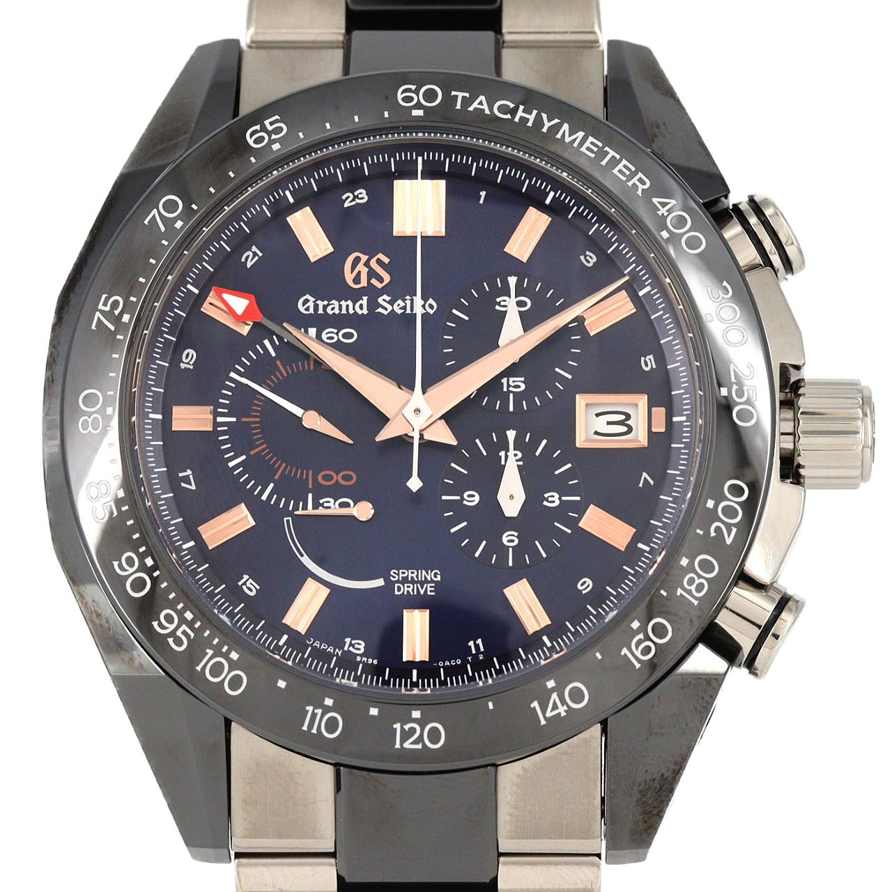 セイコー グランドセイコー･スプリングドライブクロノグラフGMT LTD 9R96-0AD0/SBGC219 TIxセラミック 自動巻