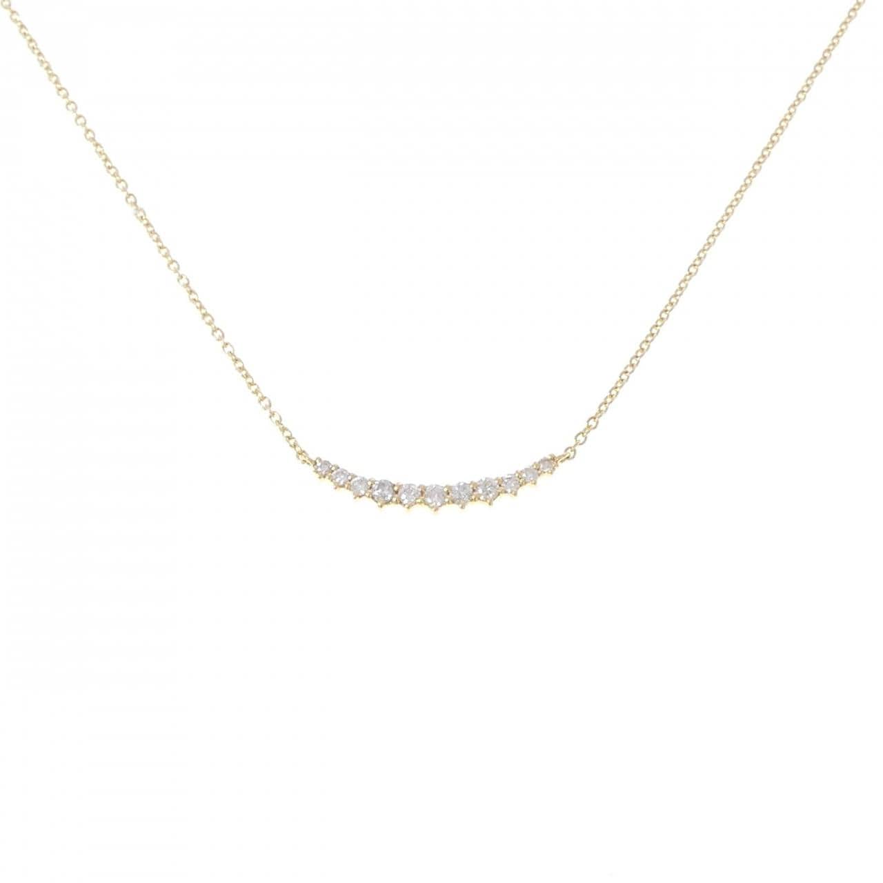 K18YG ダイヤモンド ネックレス 0.22CT