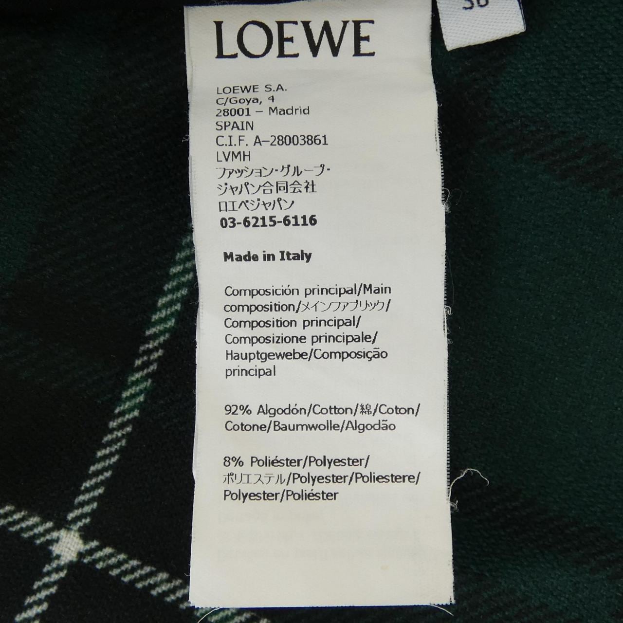 ロエベ LOEWE S359Y01XBT ジャケット