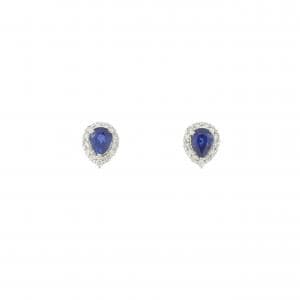 PT900 サファイヤ ピアス 0.64CT