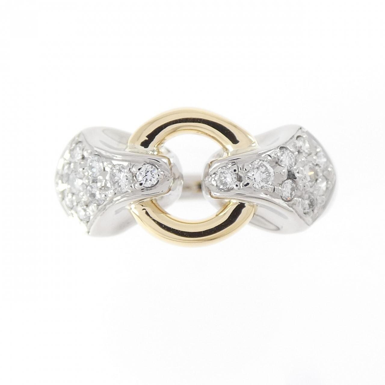 PT900/K18YG ダイヤモンド リング 0.25CT