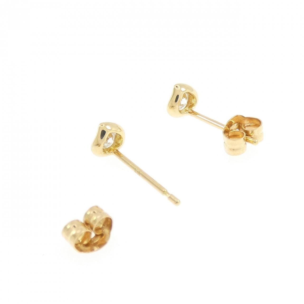 K18YG ダイヤモンド ピアス 0.12CT