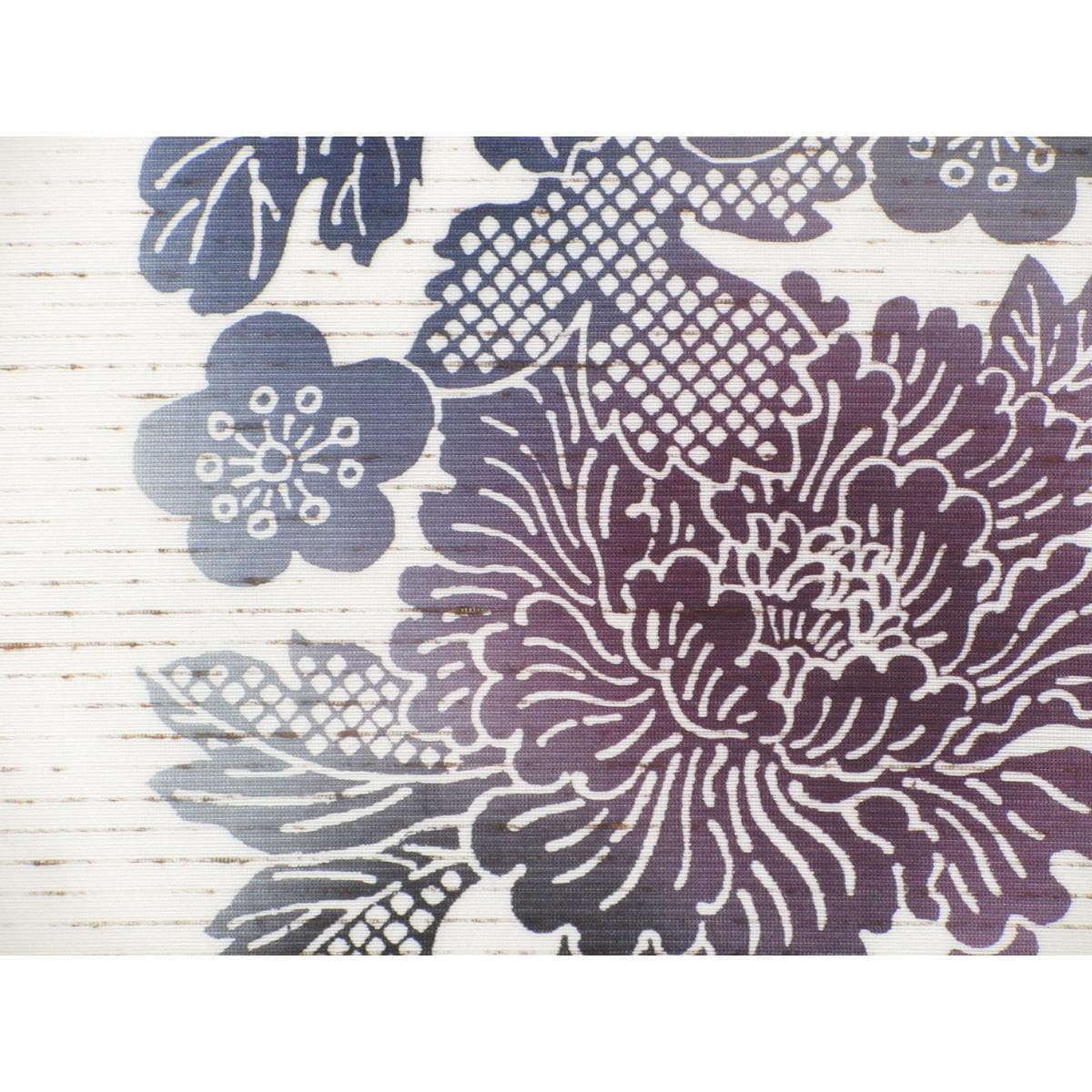 名古屋帯　染紬　開き名古屋　全通柄