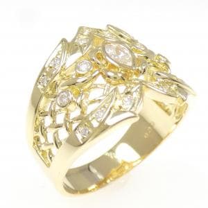 K18YG ダイヤモンド リング 0.39CT