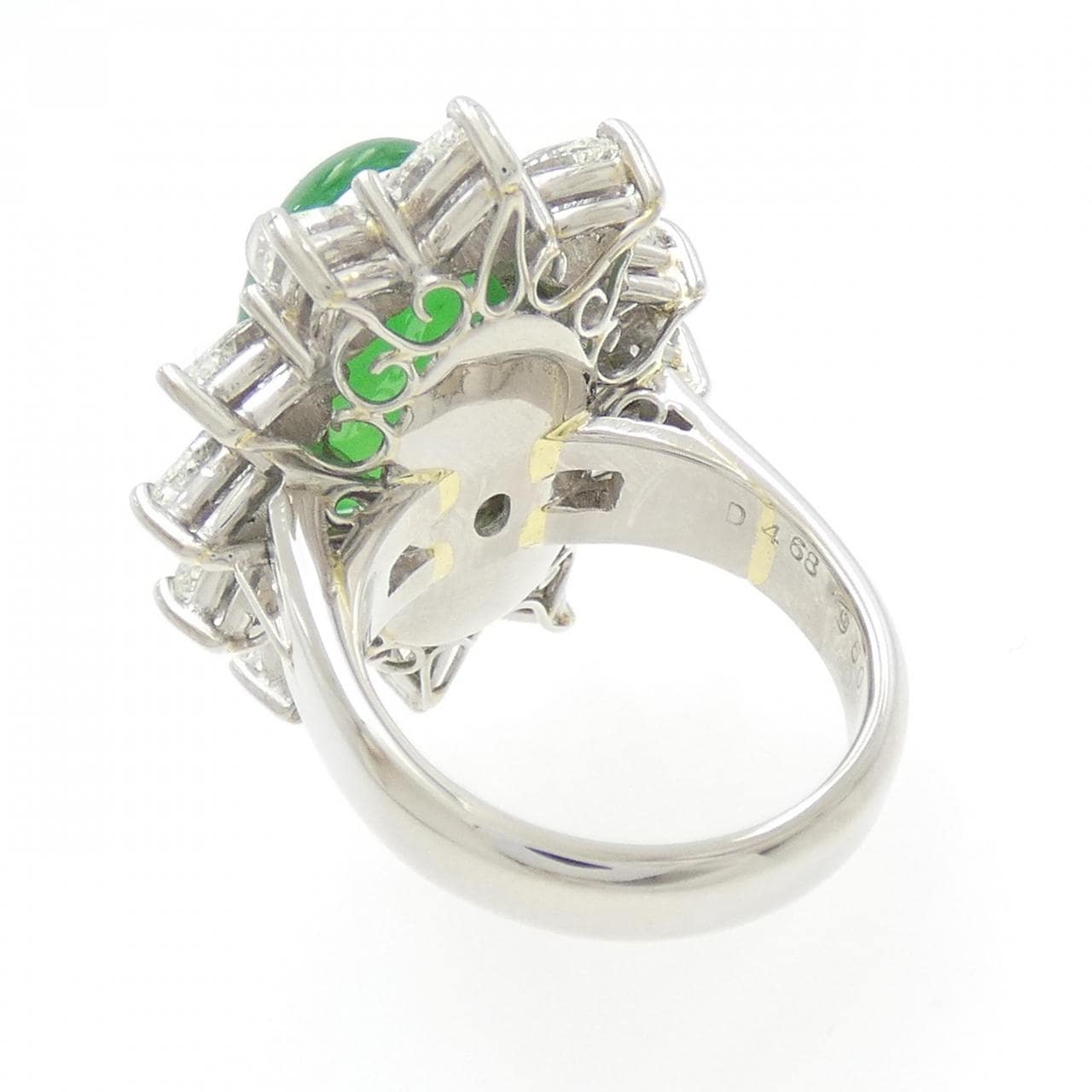PT900 ヒスイ リング 9.50CT
