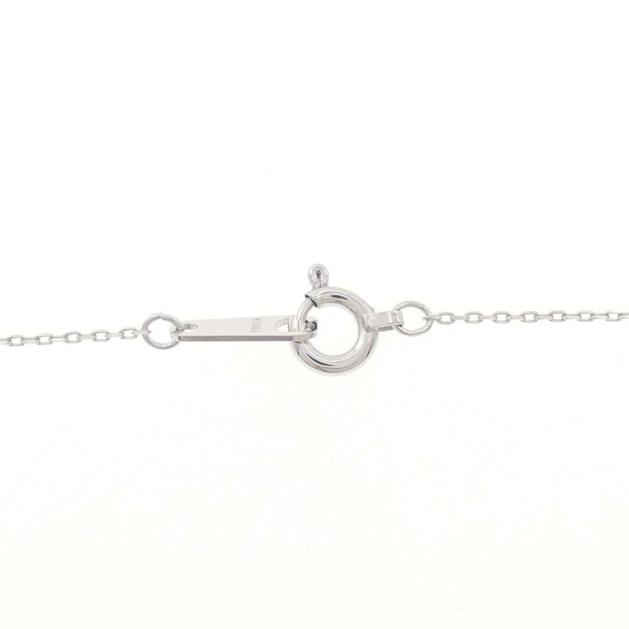 K10WG ハート ダイヤモンド ネックレス 0.03CT