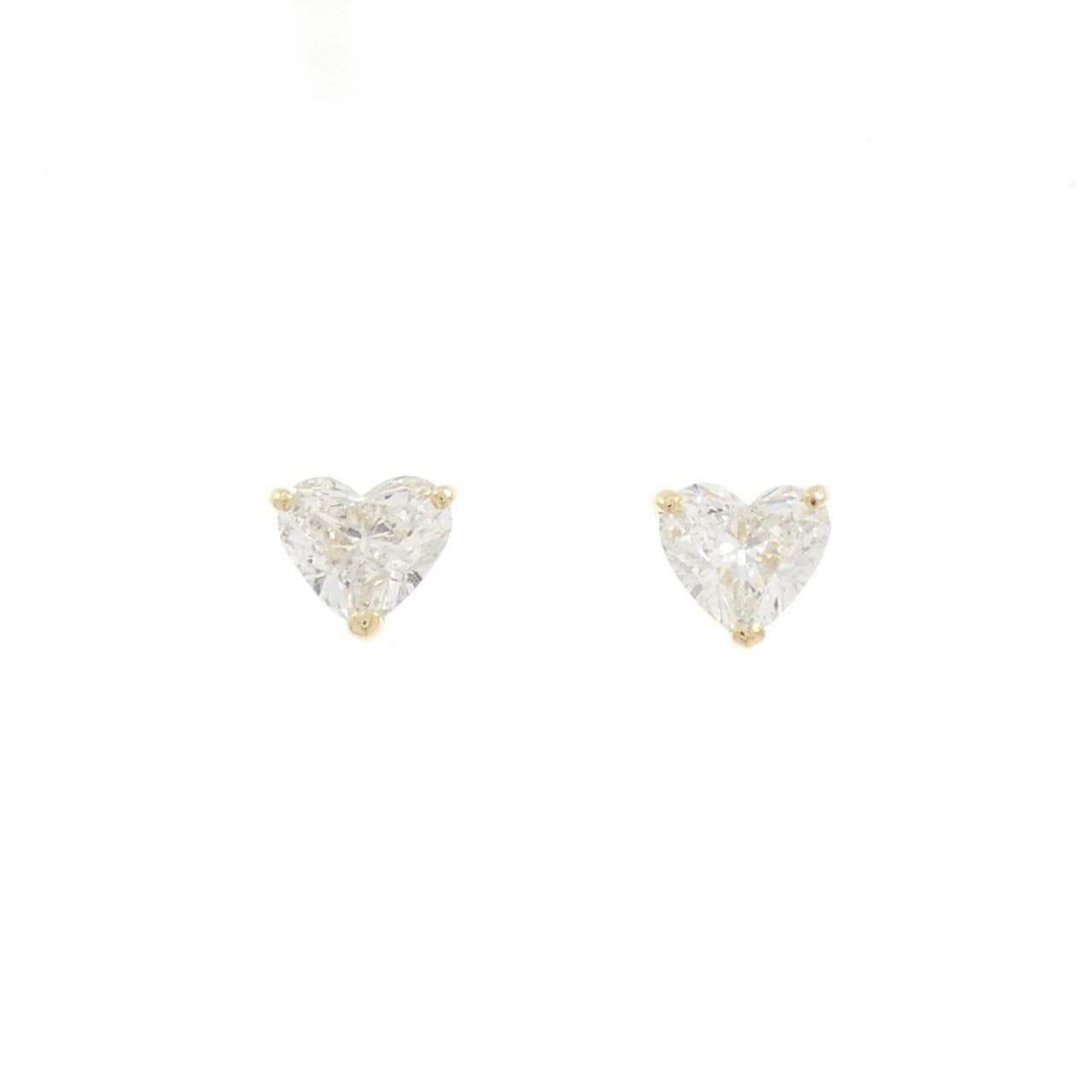K18YG ハート ダイヤモンド ピアス 1.725CT