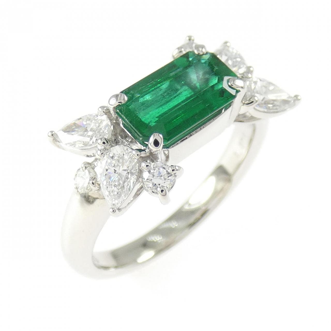 PT900 エメラルド リング 1.106CT