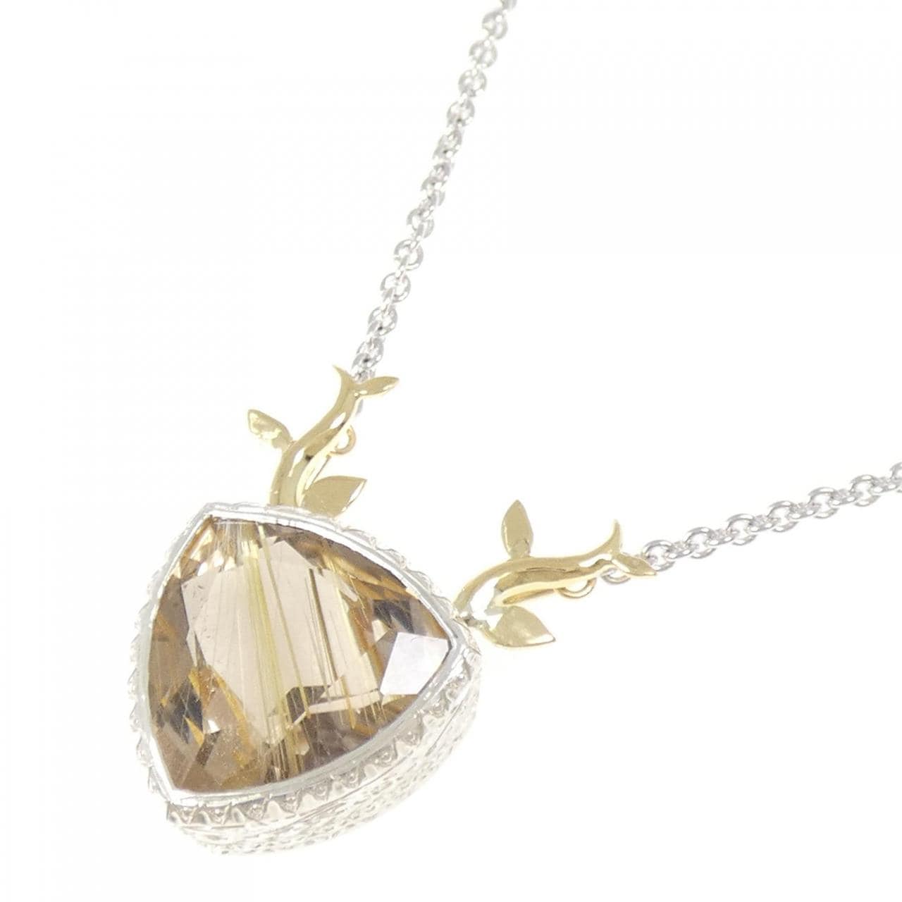 カドミ ルチルクオーツ ネックレス 16.63CT