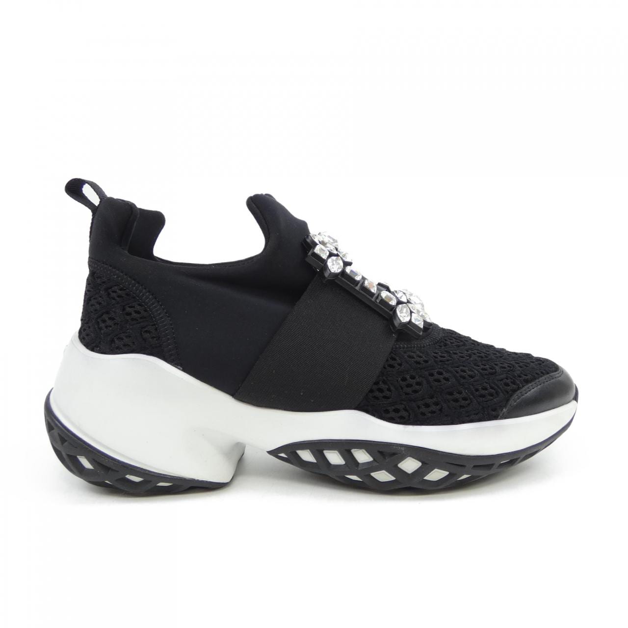 ロジェヴィヴィエ ROGER VIVIER ヴィヴ ラン　ストラスバックル スニーカー