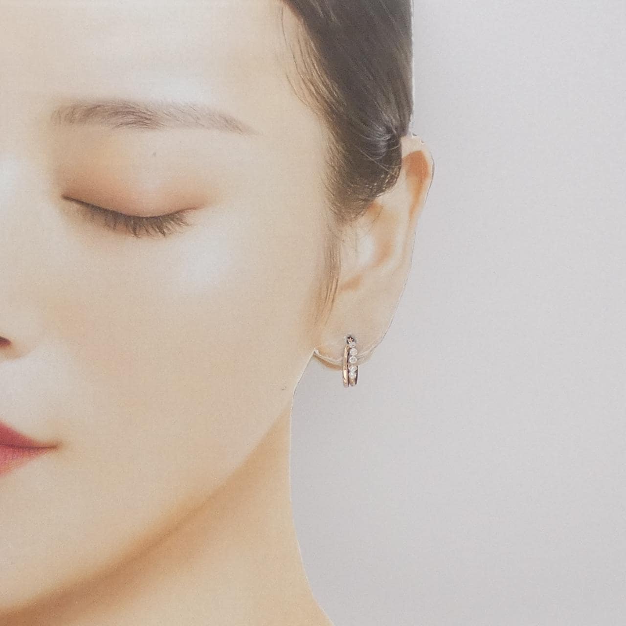 K10PG キュービック ピアス 片耳