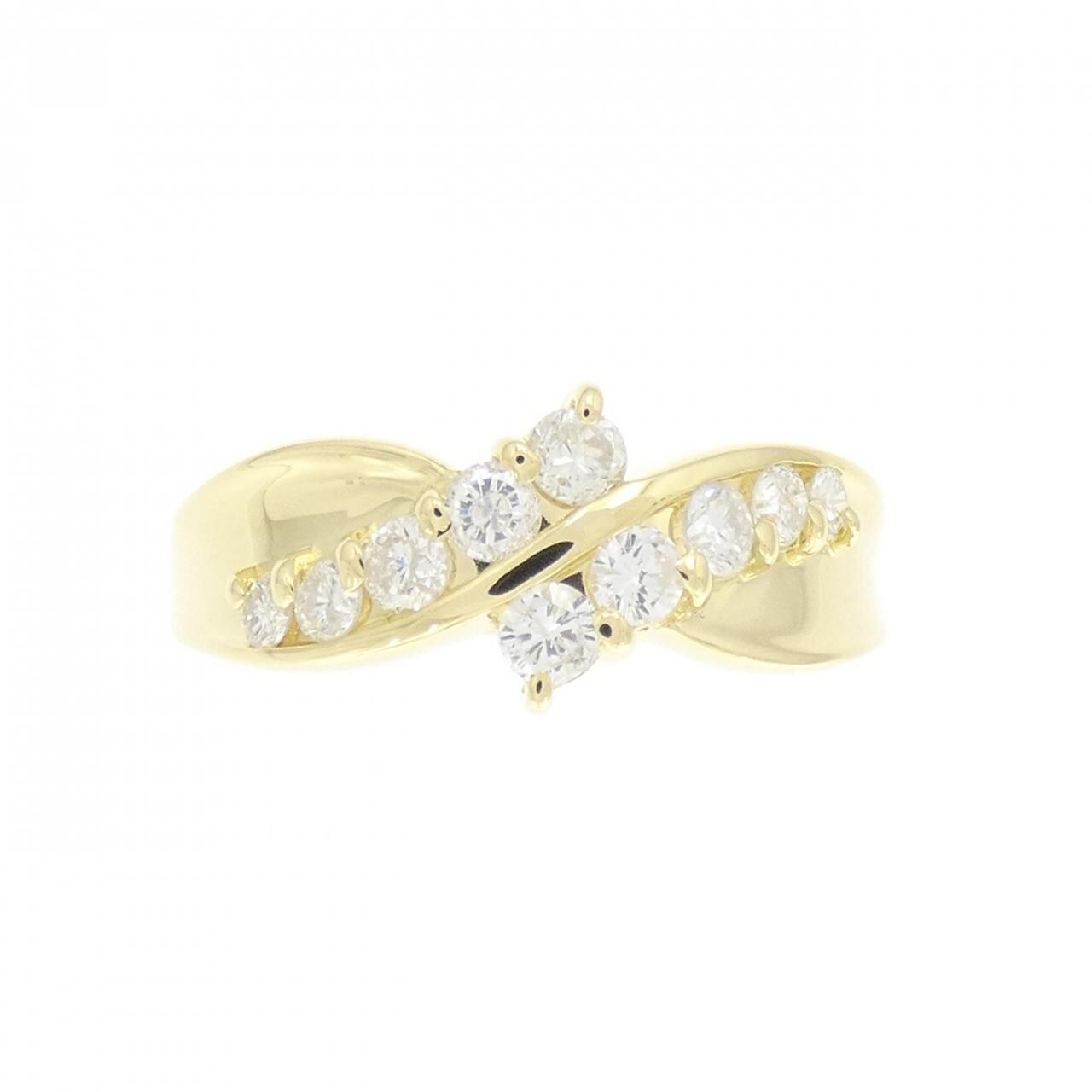 K18YG ダイヤモンド リング 0.52CT
