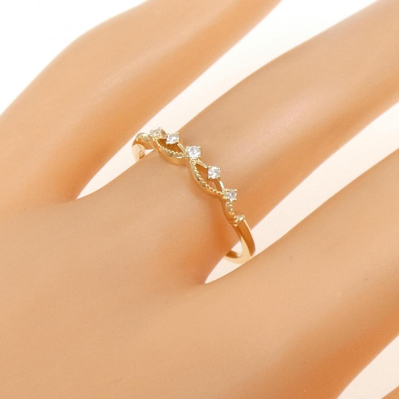 アガット ダイヤモンド リング 0.05CT