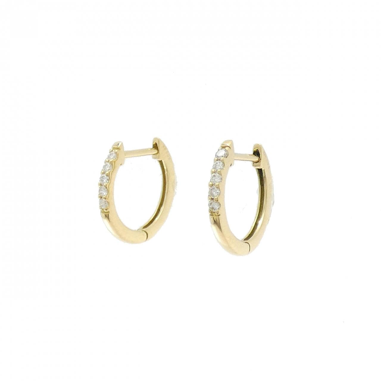 【リメイク】K18YG ダイヤモンド ピアス 0.10CT