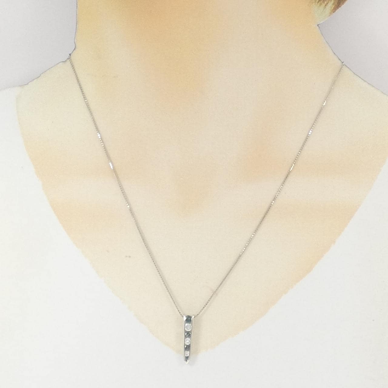 PT900/PT850 アレキサンドライト ネックレス 0.37CT