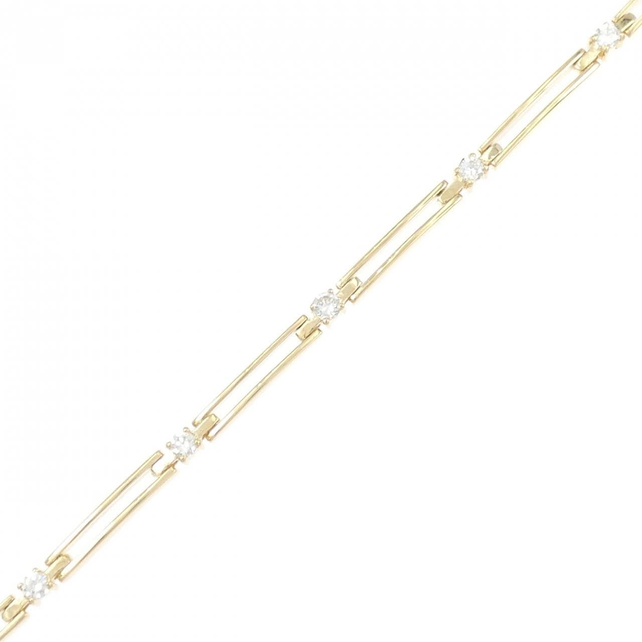 K18YG ダイヤモンド ブレスレット 0.37CT