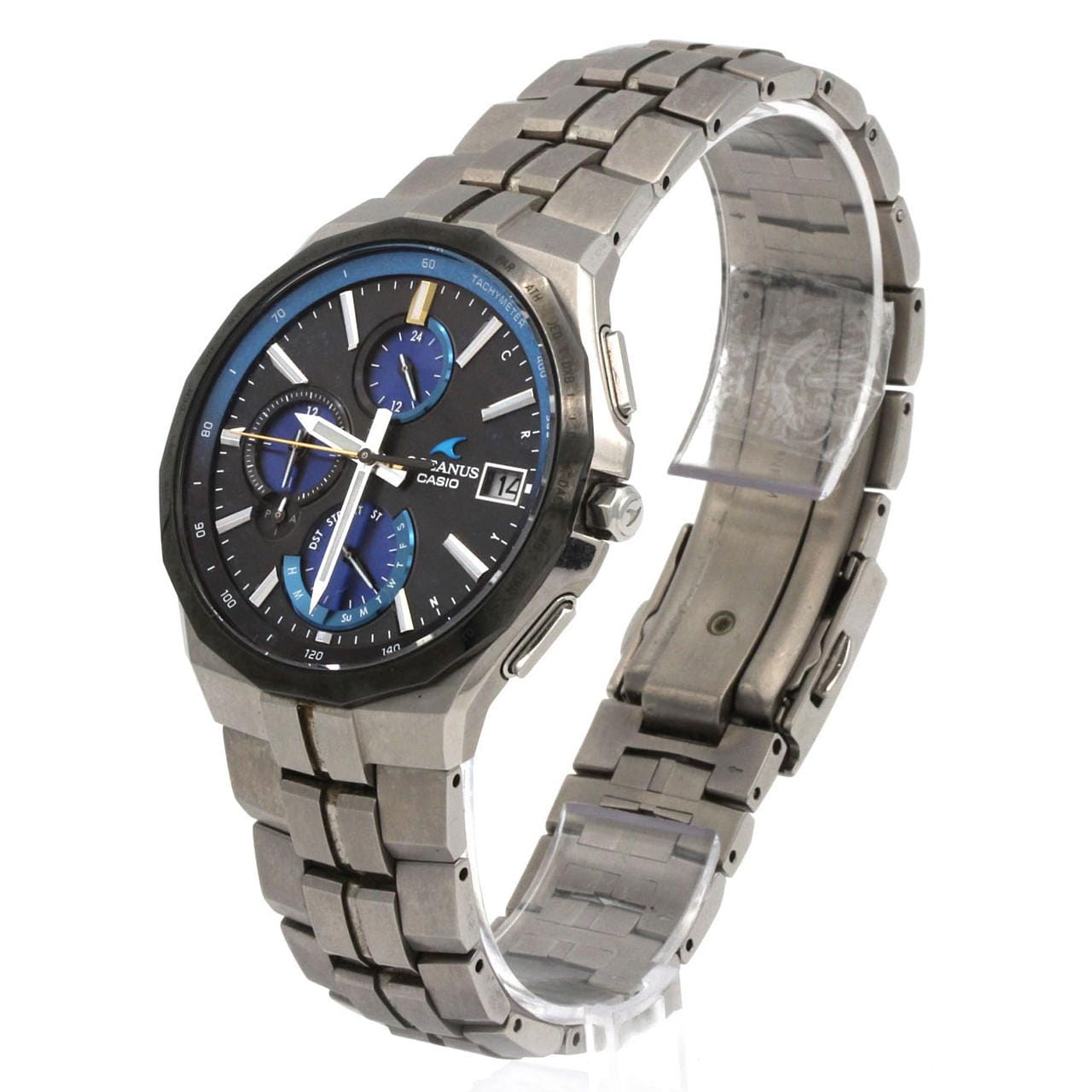 カシオ オシアナスマンタ 電波時計 OCW-S5000E-1AJF TI ソーラークォーツ