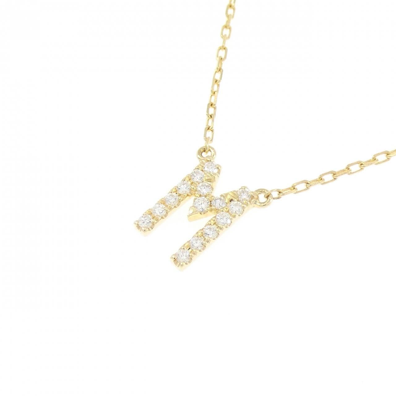 アーカー イニシャル ネックレス 0.06CT