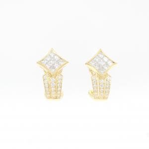 K18YG ダイヤモンド ピアス 1.36CT