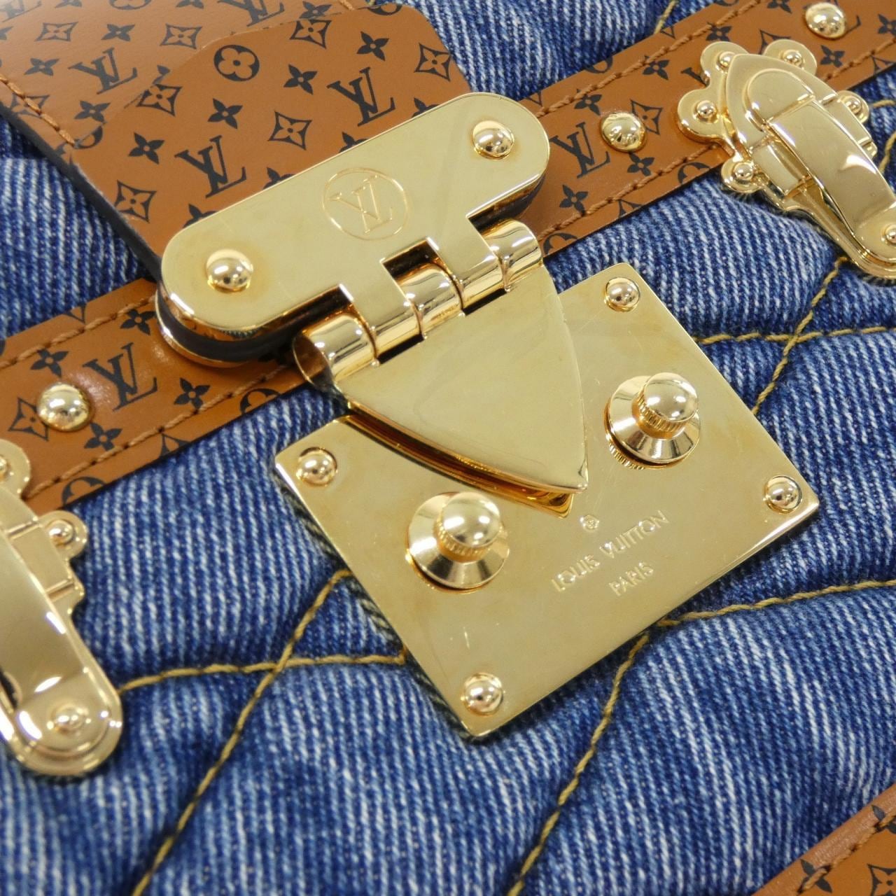 ルイヴィトン モノグラム トランク クラッチ M55047 ショルダーバッグ