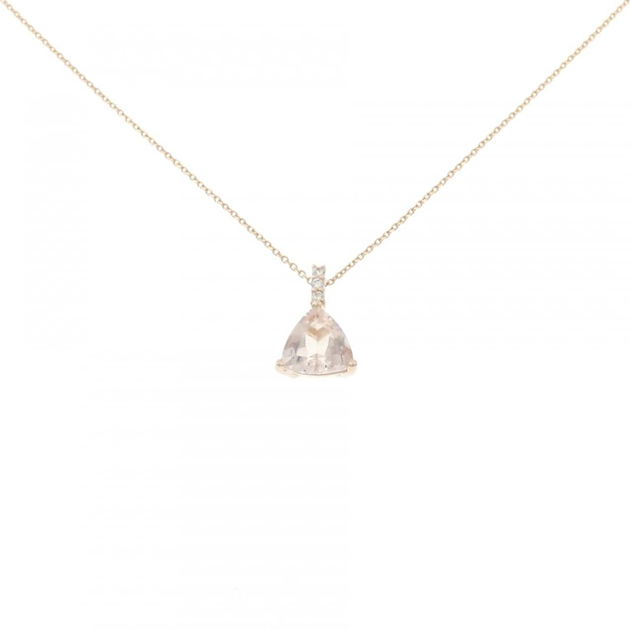 K18PG/K18YG モルガナイト ネックレス 1.30CT