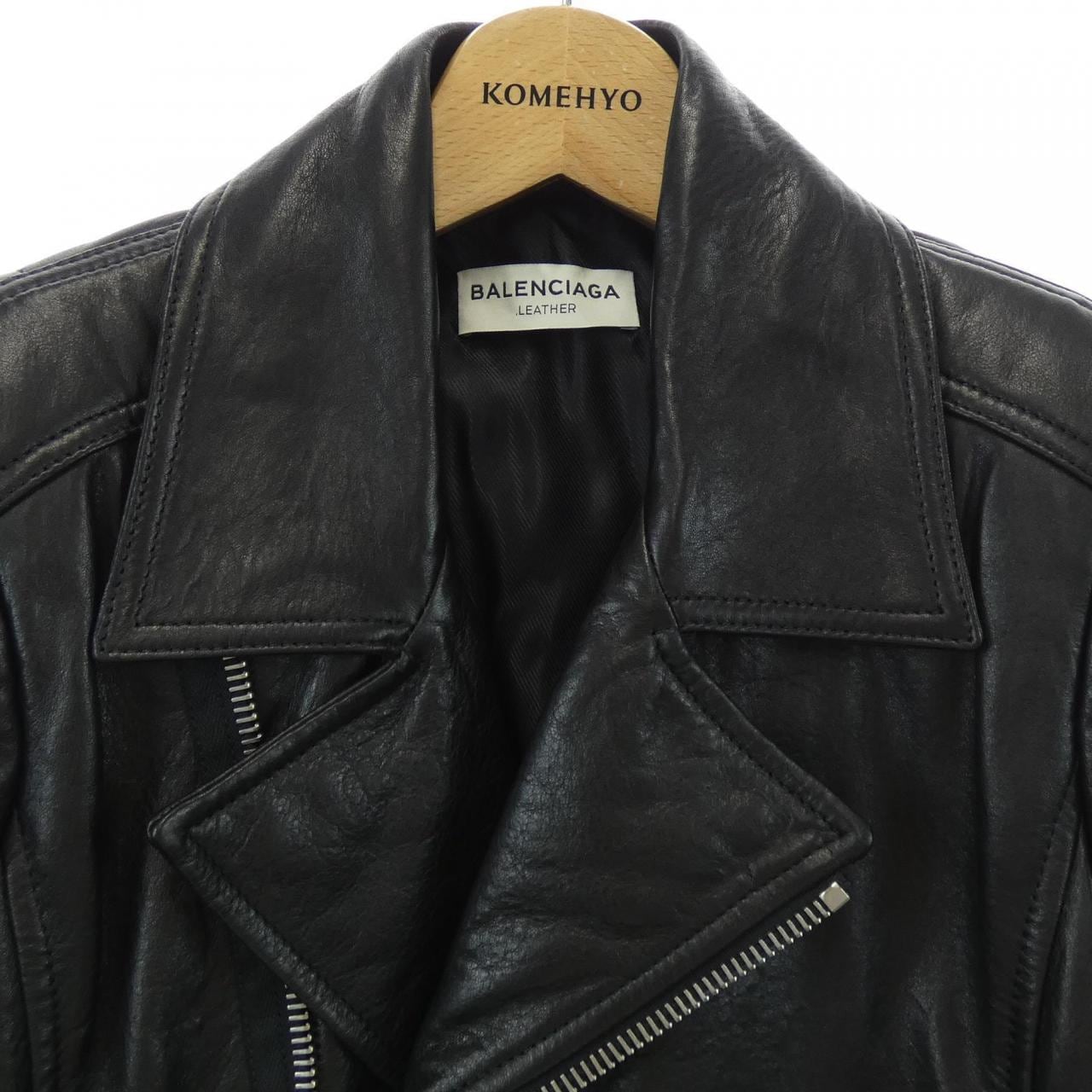 バレンシアガ BALENCIAGA 342688 TCH99 レザーライダースジャケット