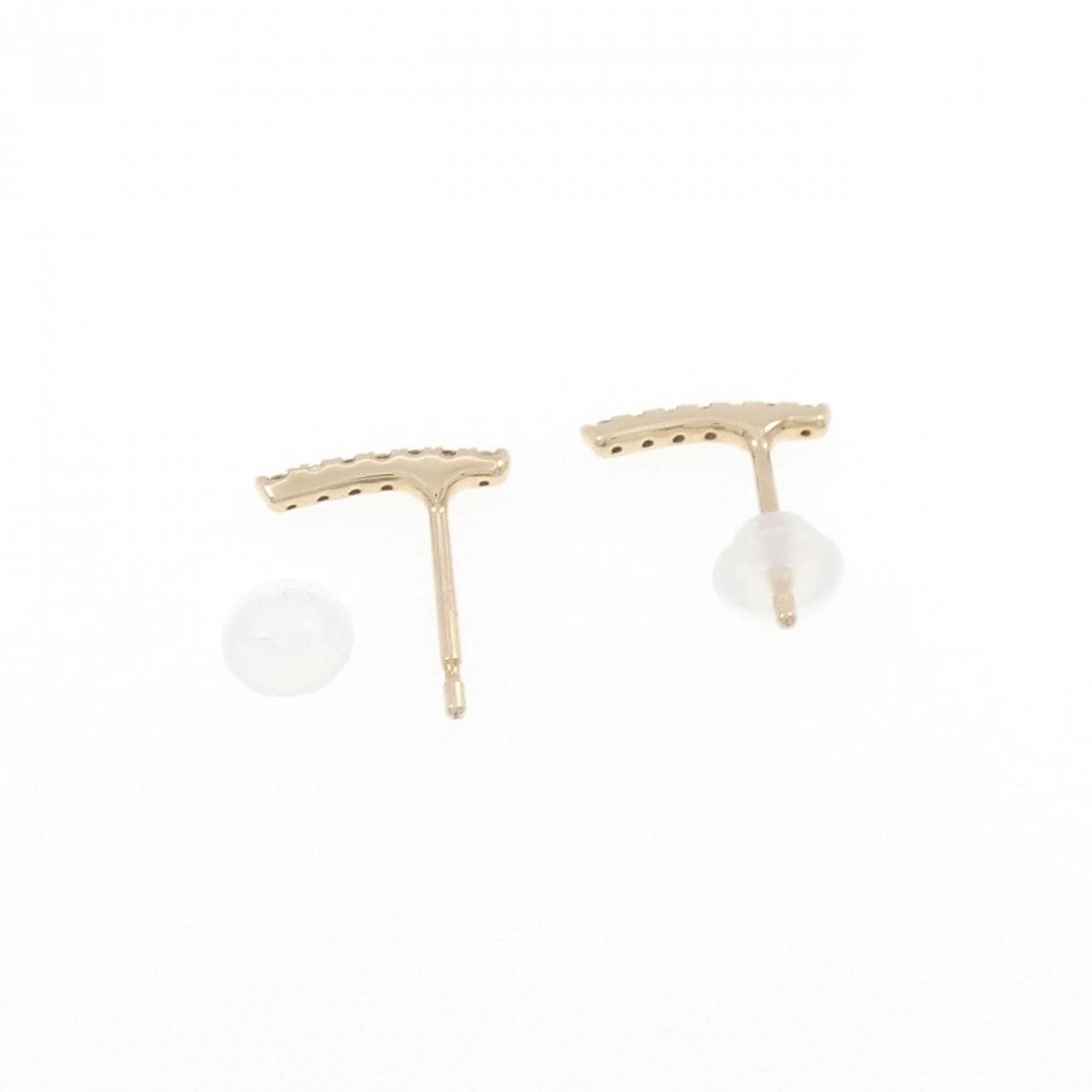 Hirotaka staple earrings 0.06CT