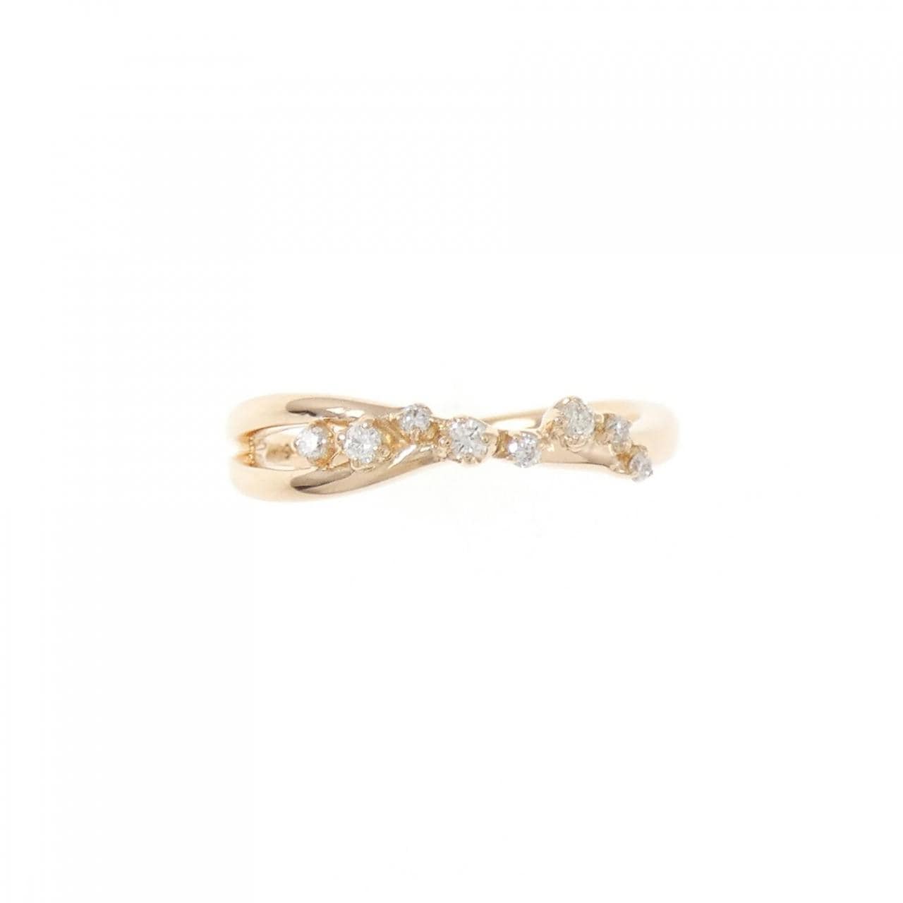 K18PG ダイヤモンド リング 0.09CT