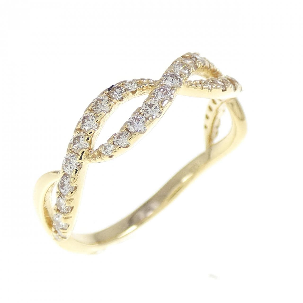 [BRAND NEW] K18YG Diamond ring 0.35CT