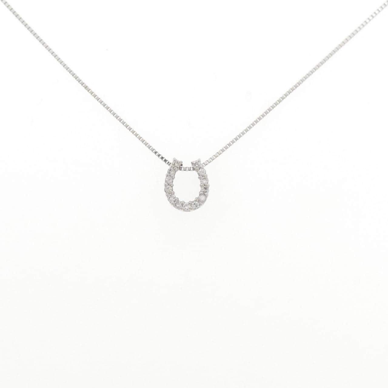 PT900/PT850 ホースシュー ダイヤモンド ネックレス 0.15CT