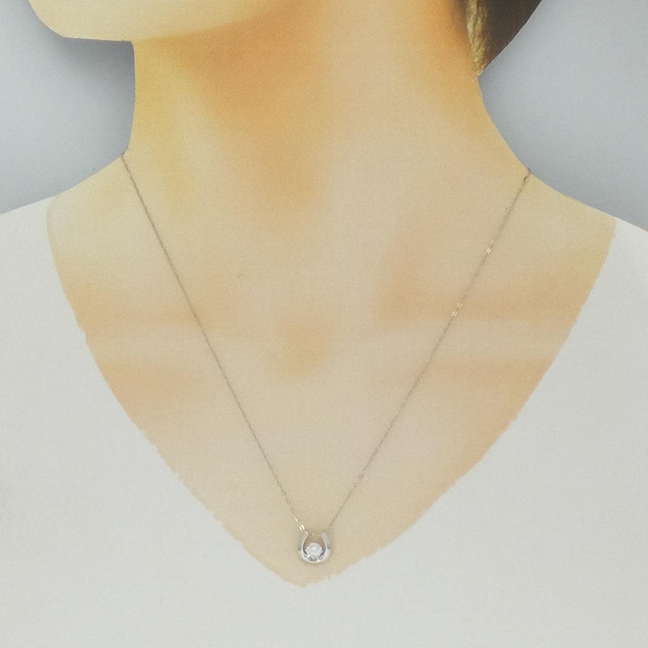PT950 ダイヤモンド ネックレス 0.30CT D SI2 3EXT