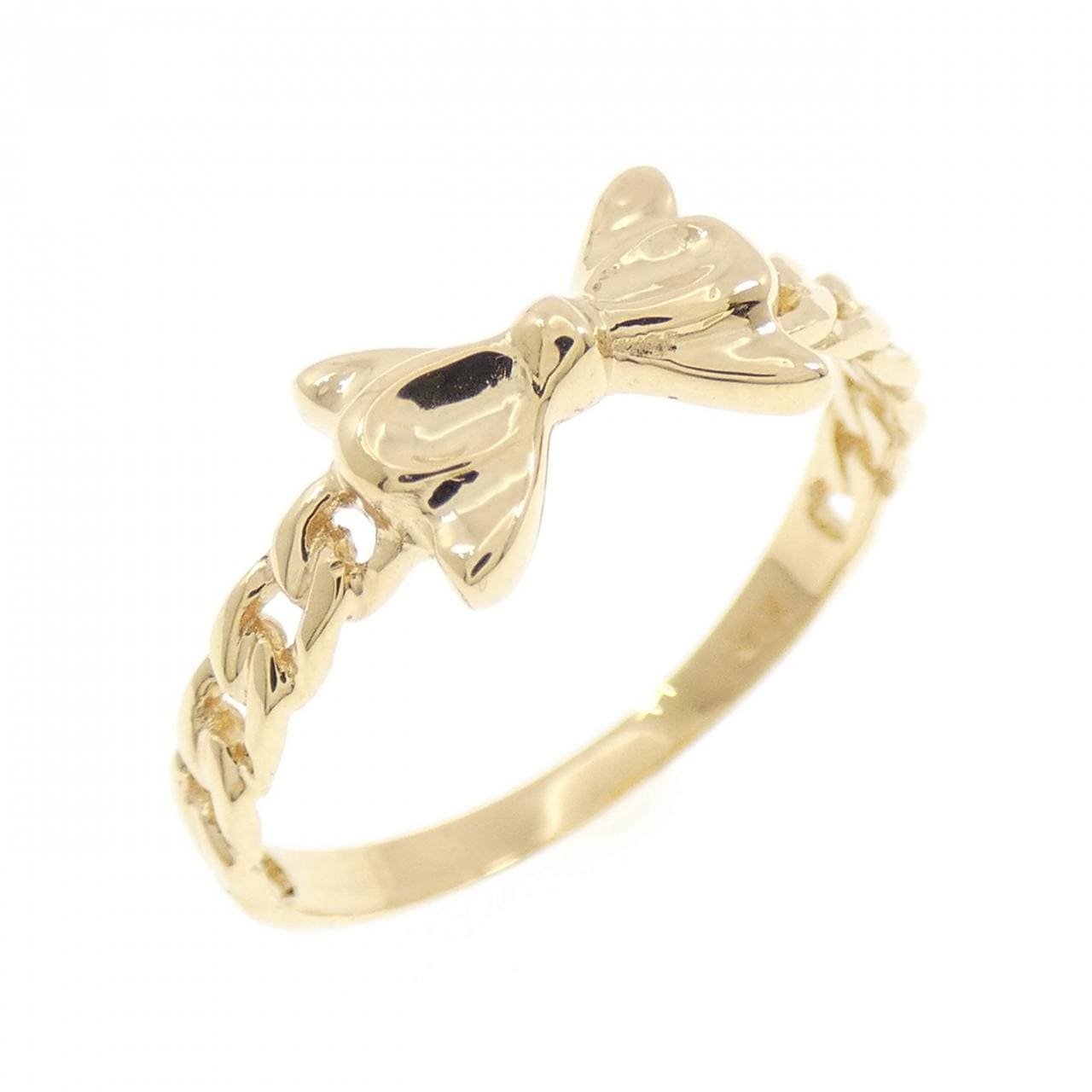 K18YG リボン リング